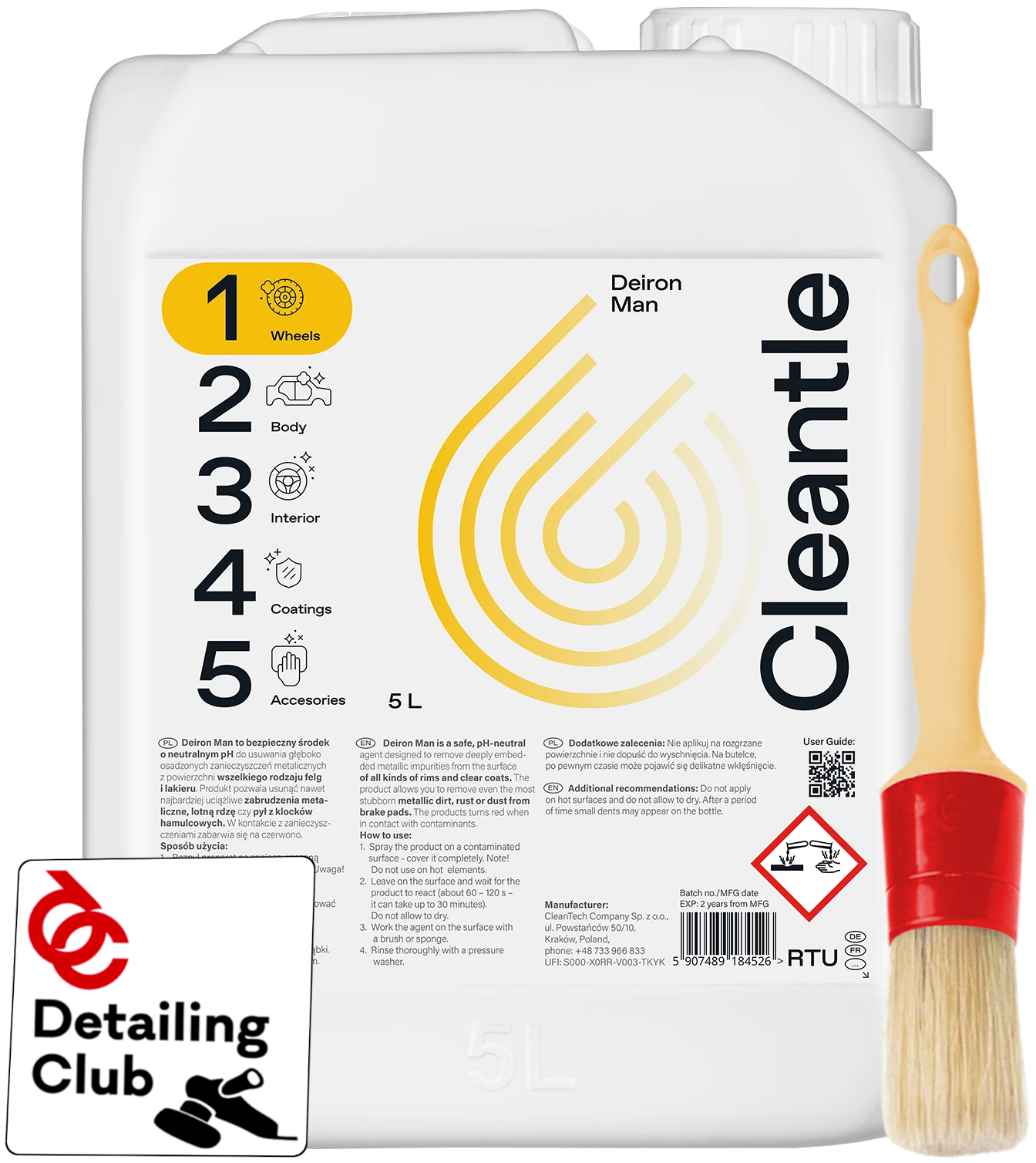 Cleantle Deiron Man Deironizer диски лак 5000 мл