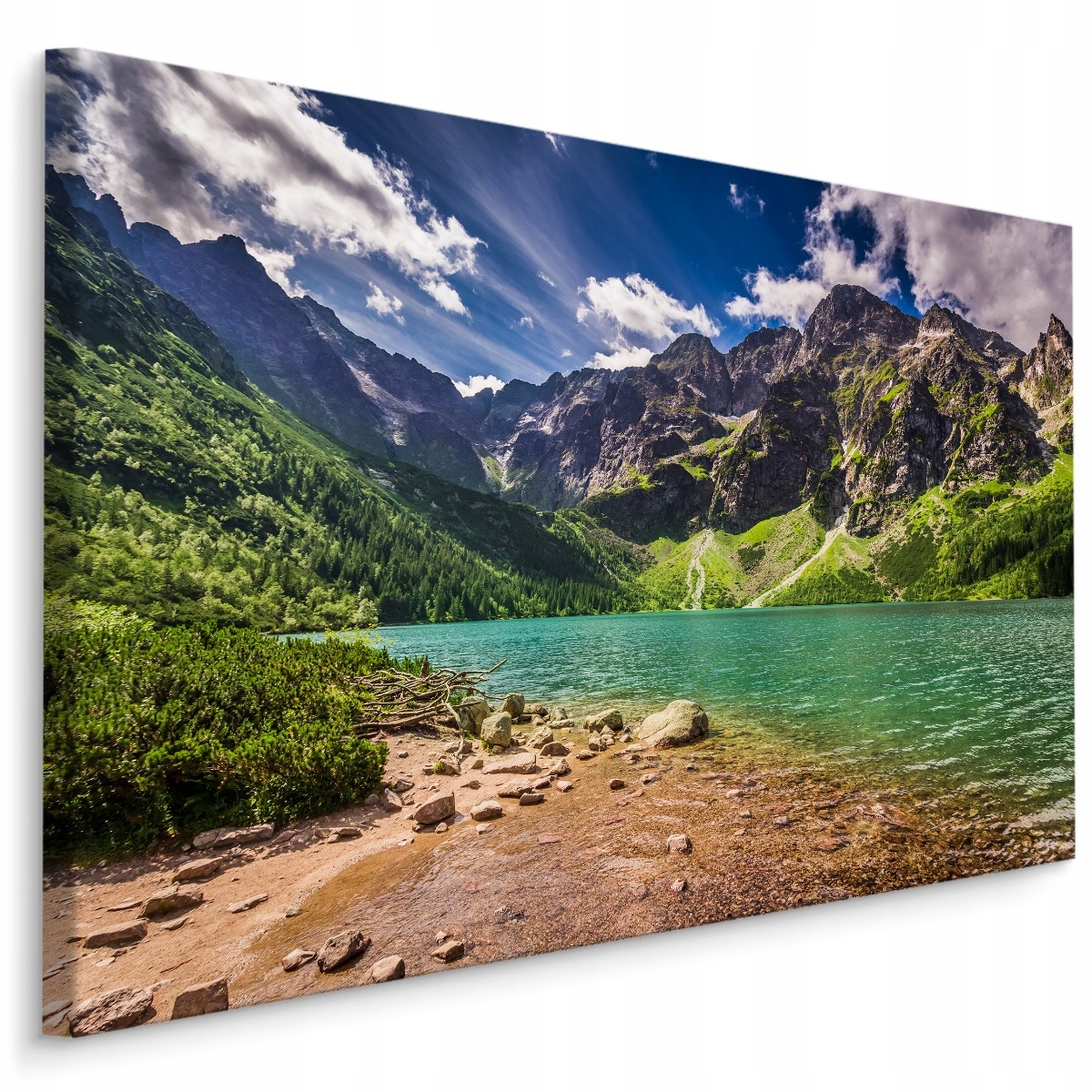 

Obraz Góry Jezioro Las Skały Krajobraz 3D 100x70