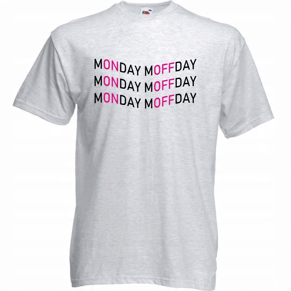 

Koszulka monday moffday poniedziałek S ash szara