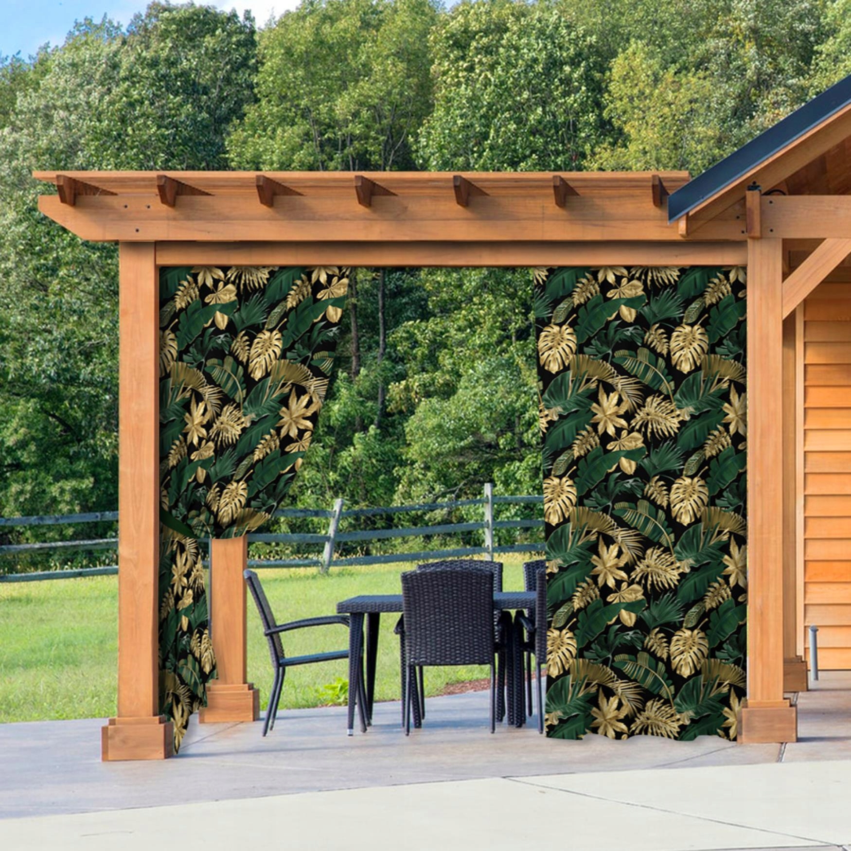 ZASŁONY OGRODOWE 155x200 WODOODPORNE ZASŁONA NA TARAS DO ALTANY TUNEL 100 Producent HomeView