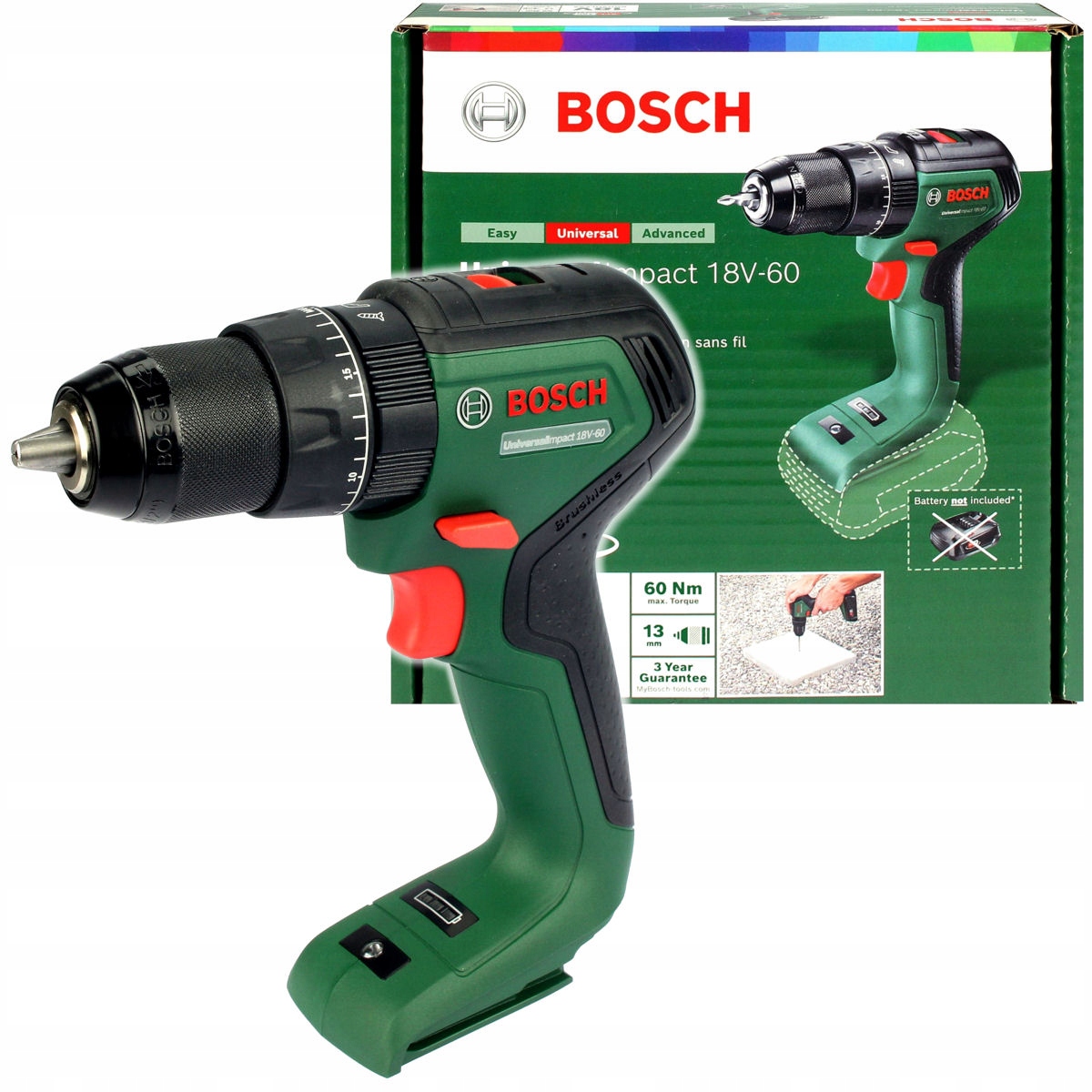 

Wkrętarka UniversalImpact 18V-60 Bosch Korpus Body