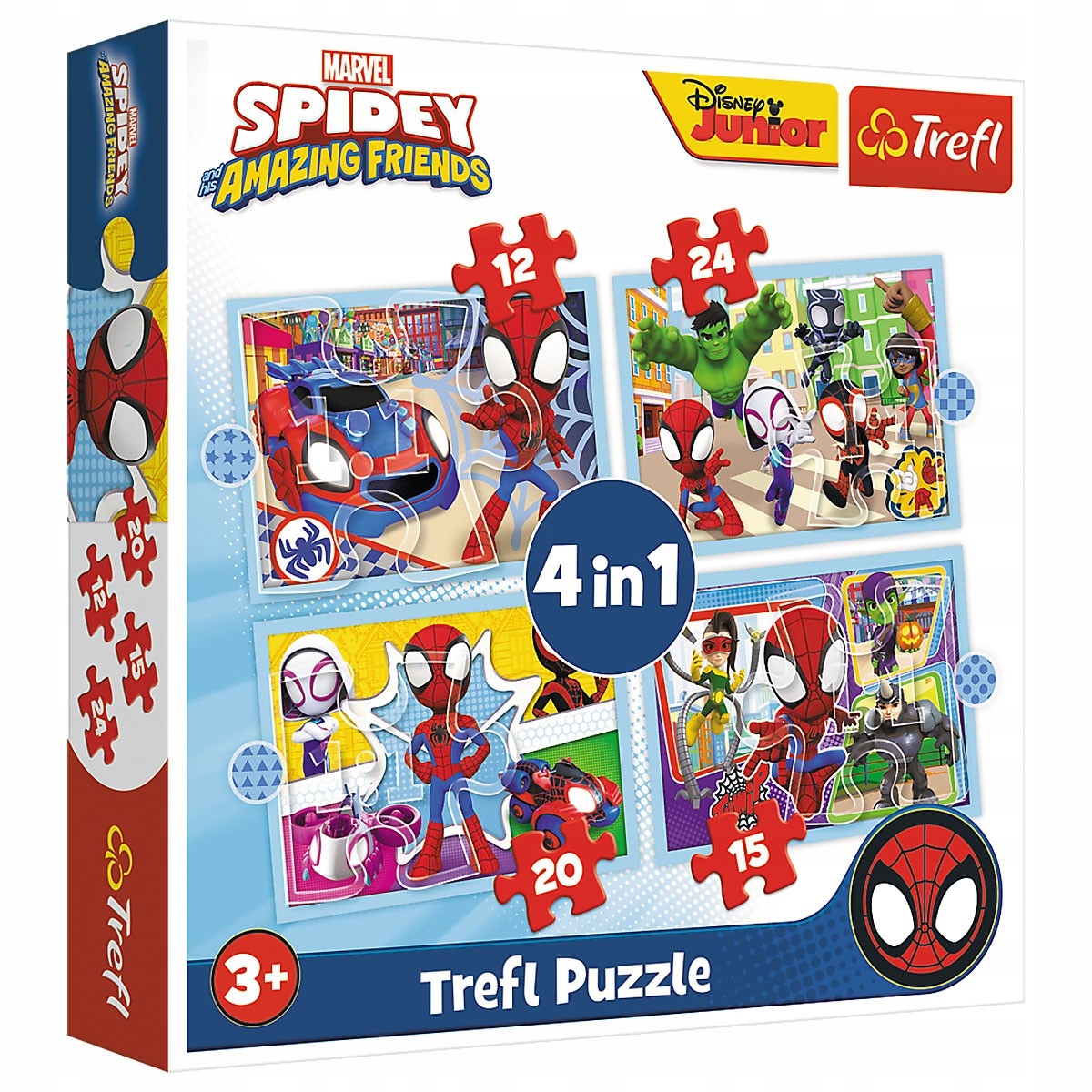 

34611 Trefl Puzzle 4W1 Spidey Amazing Friends