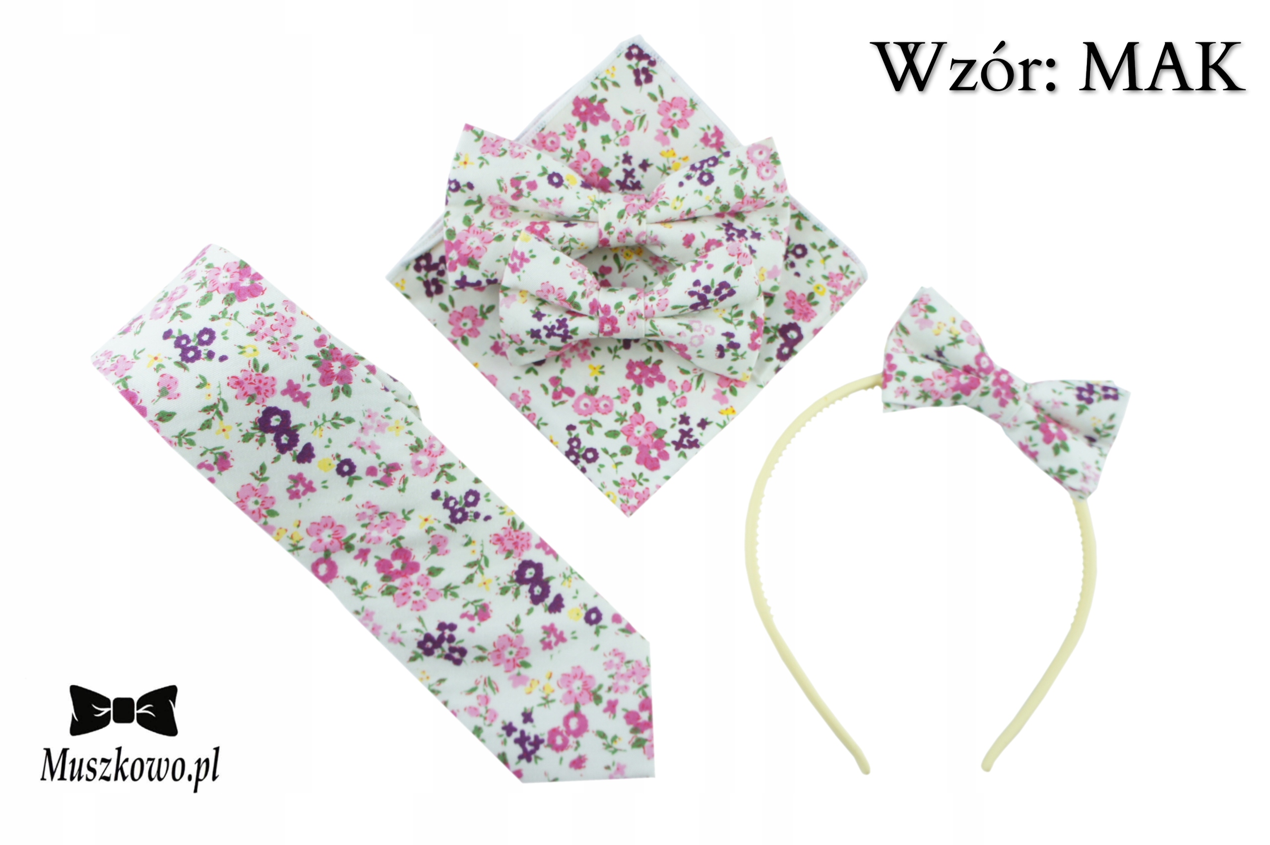 Poszetka chusteczka do kieszonki marynarki KWIATY Marka inna