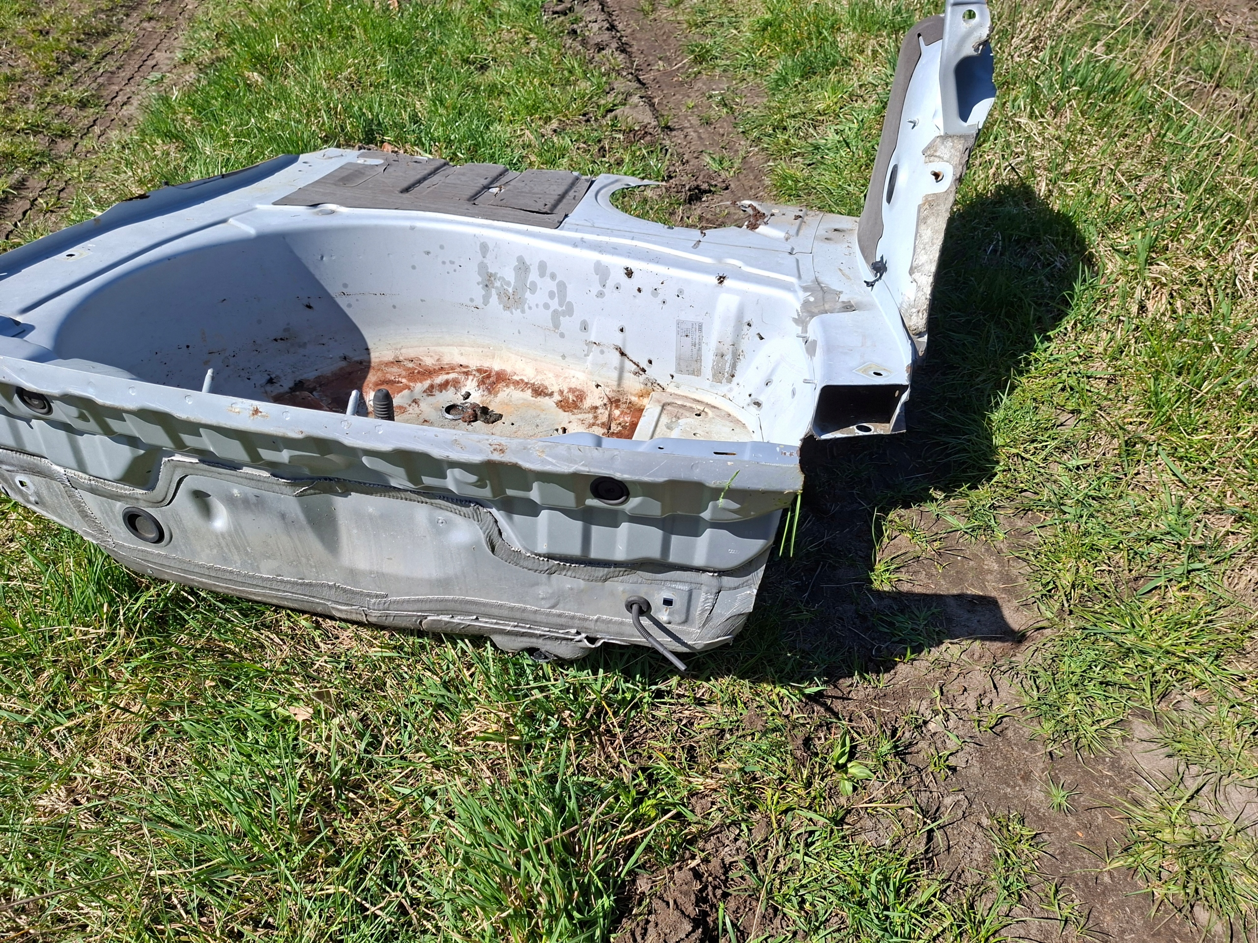 sump rear panel rear audi a6 c6 LY7W