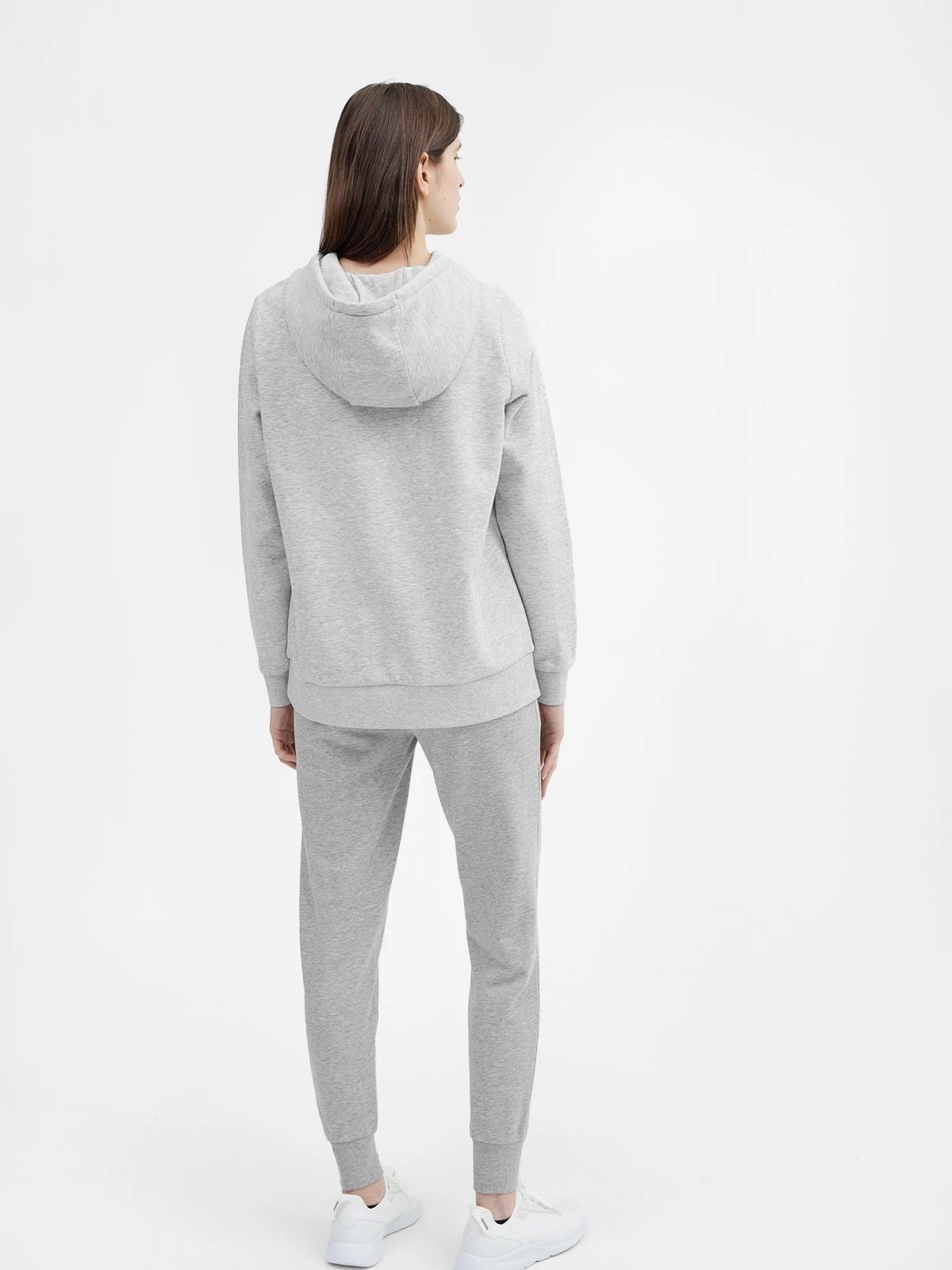 SPODNIE DRESOWE DAMSKIE 4F JOGGERY SPORTOWE BAWEŁNIANE WYGODNE SZARE r. M EAN (GTIN) 5904698049684