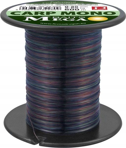 どらごん DRAGON ŻYŁKA MEGA BAITS CARP MONO 600m 0,25 - 5906295779131