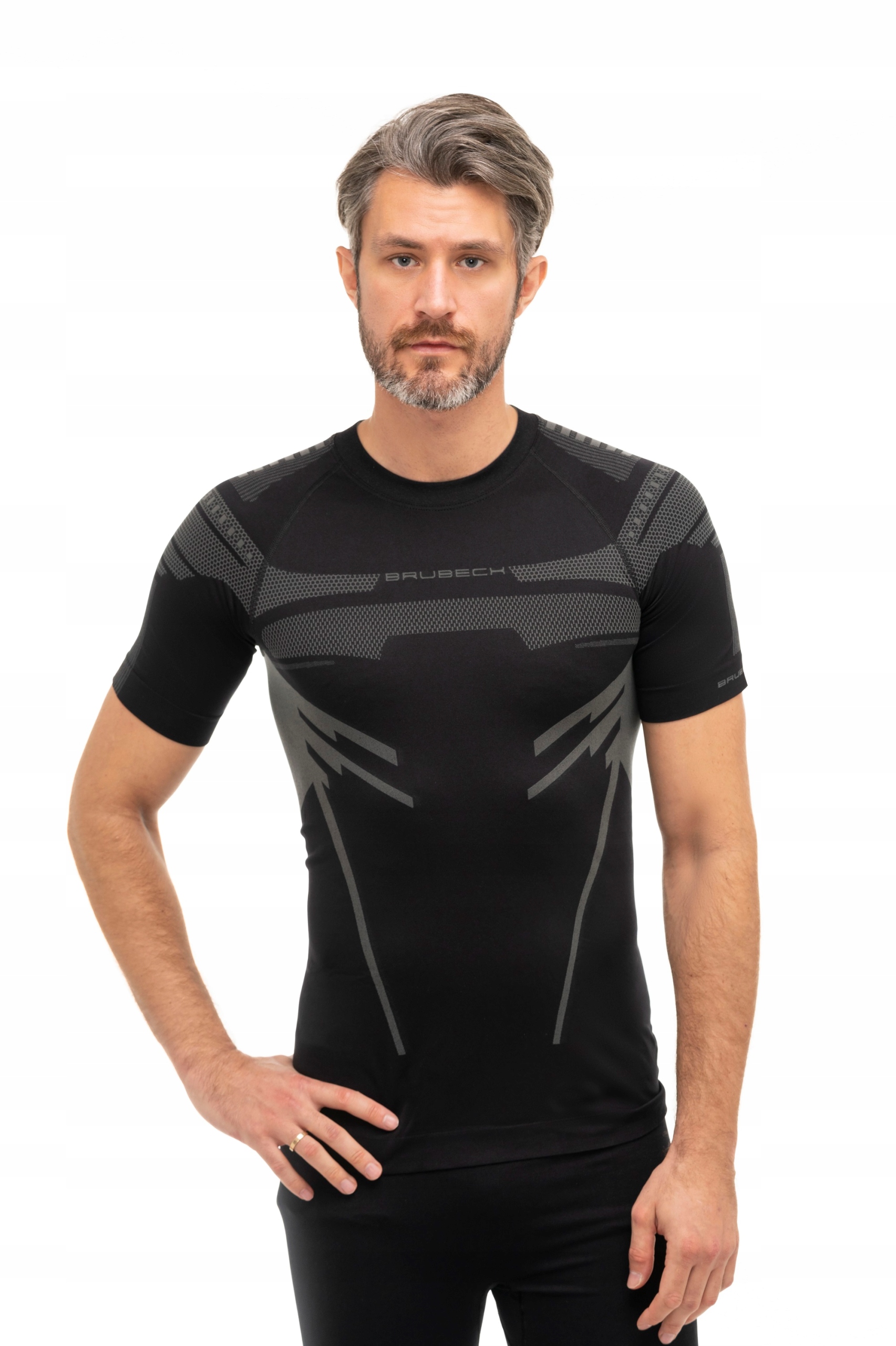 MĘSKI TERMOAKTYWNY T-SHIRT DO BIEGANIA BRUBECK -L Marka Brubeck