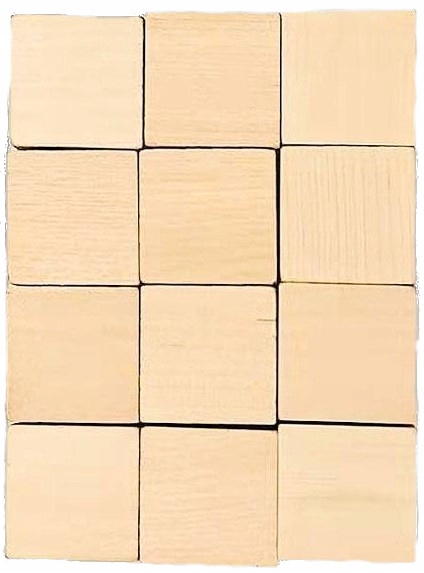 

Kostki drewniane 25 x 25 x 25 mm 12szt PK-2090