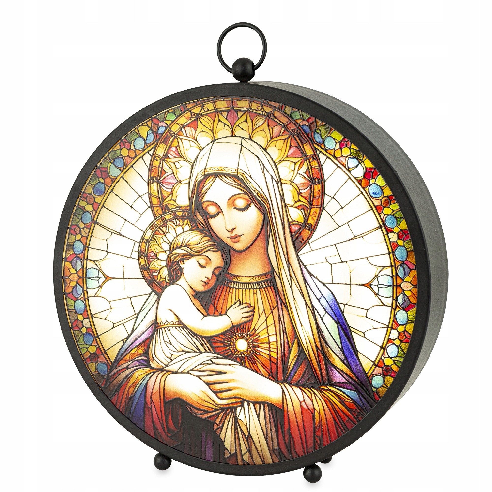 Vánoční ozdoba Lampion Vitrážový Led 175786 Art-Pol