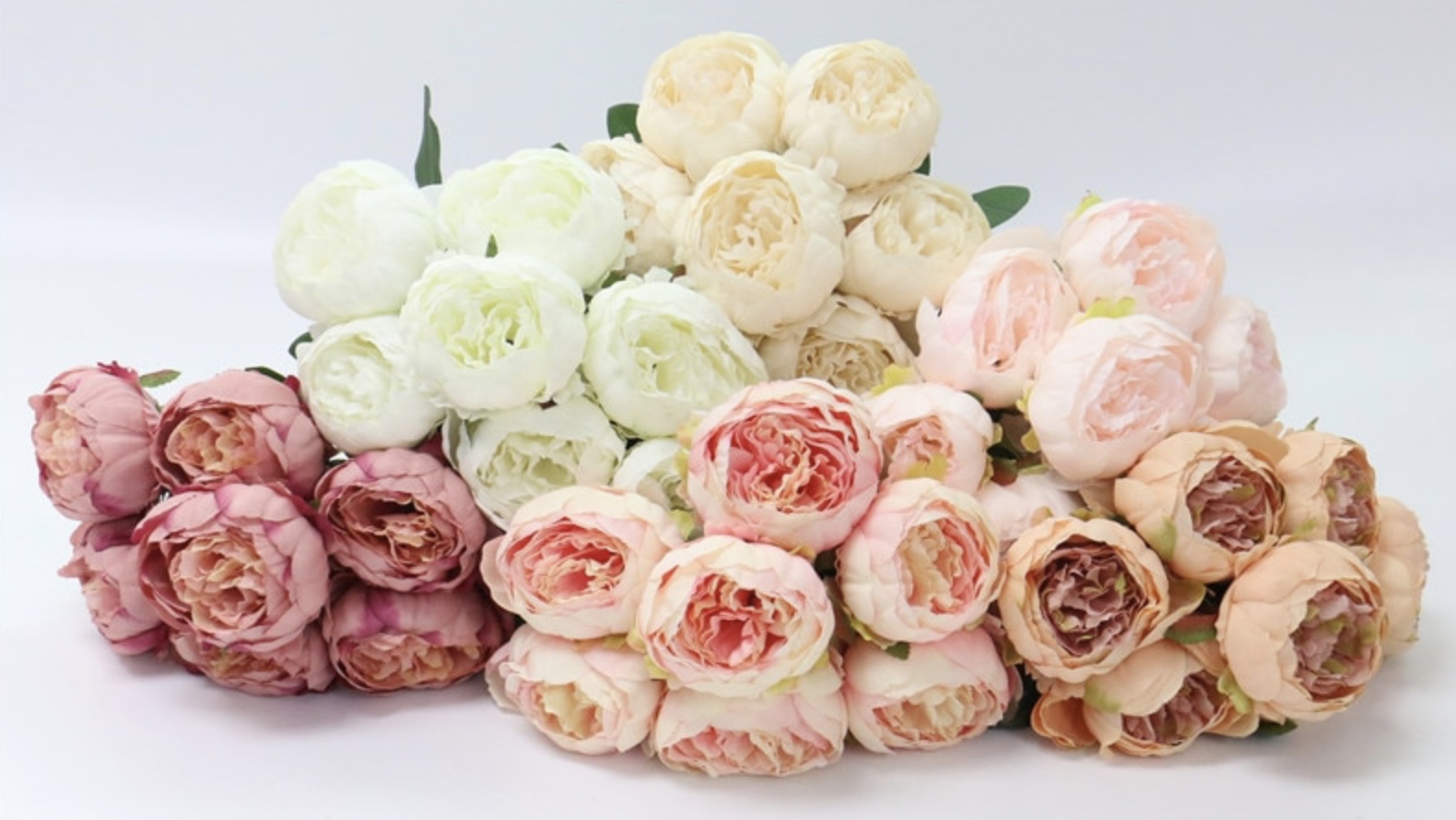 Bukiet Piwonia Peonia Champagne 7 Kwiatów Duży Pąk Marka inna