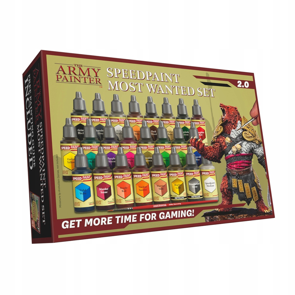 Army Painter WP8060 Speedpaint Most Wanted Set 2.0 zestaw 24 farb + pędzel