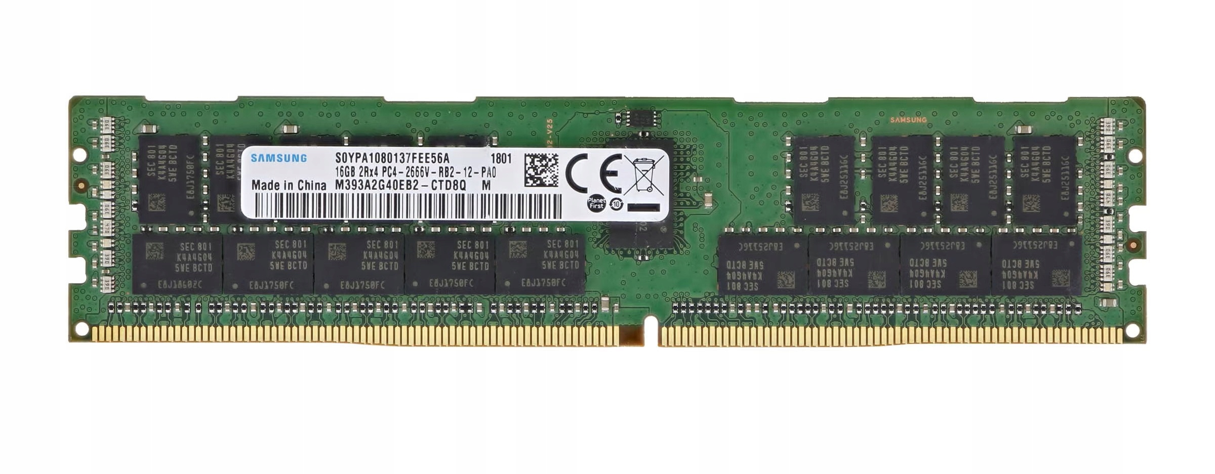 Pamäť Samsung 16GB DDR4 2666MHz Rdimm Ecc server M393A2G40EB2