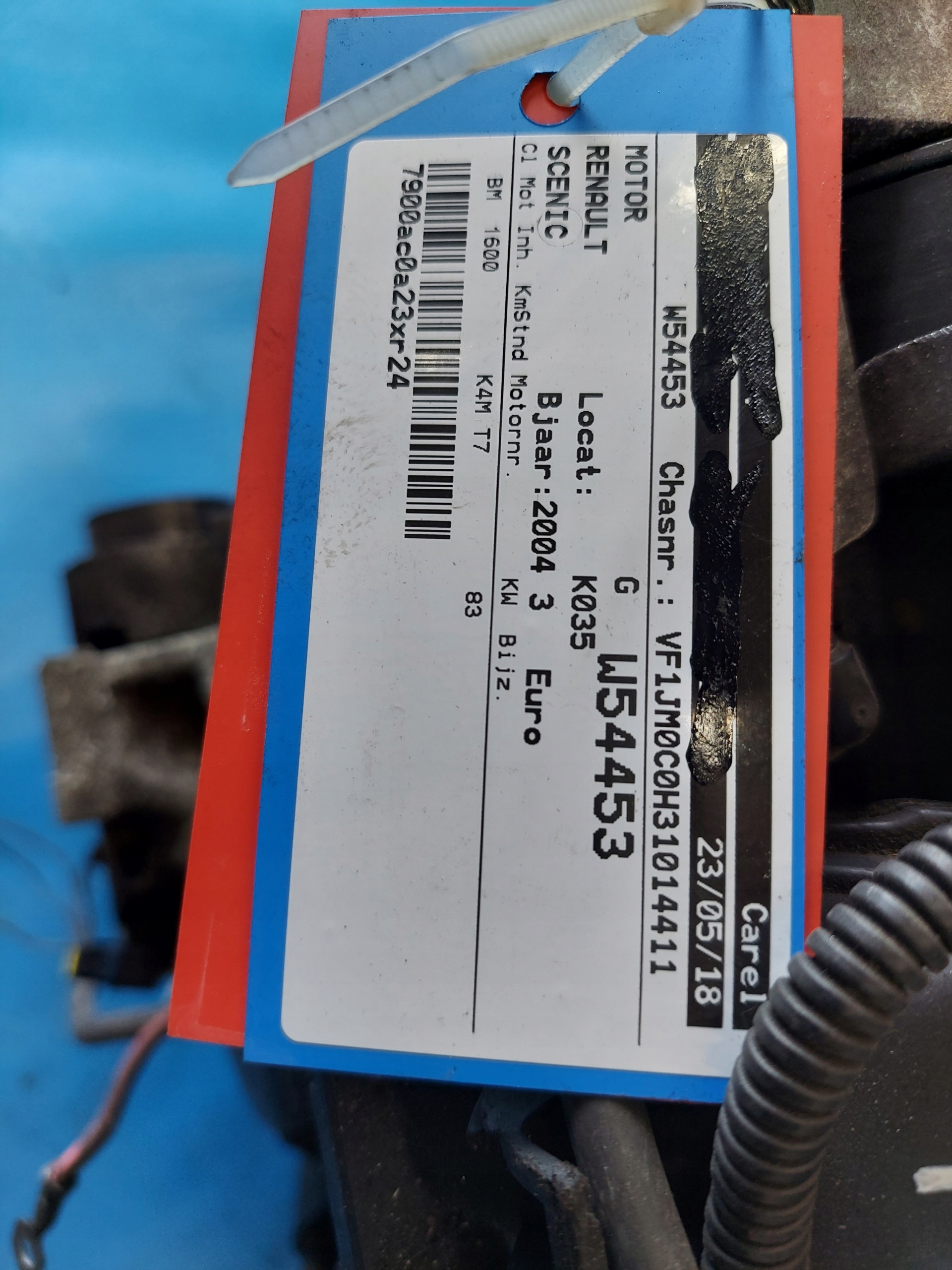 Motore SCENIC 1.6 16V K4MT7 181.067 KM