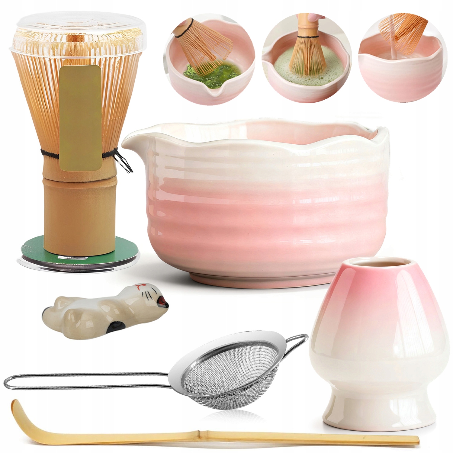 Levně Bambusový Dárková Sada Na Čaj Matchy Chashaku 6DÍLNÝ Dárek