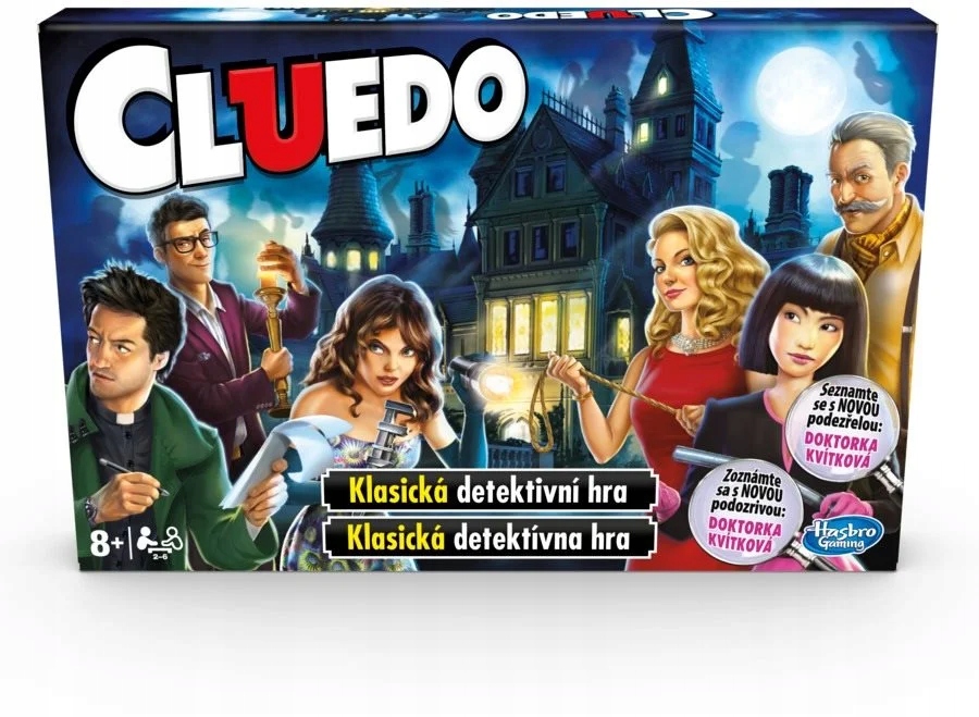 Cluedo Hasbro Společenská detektivní hra rodinná wersja czeska słowacka