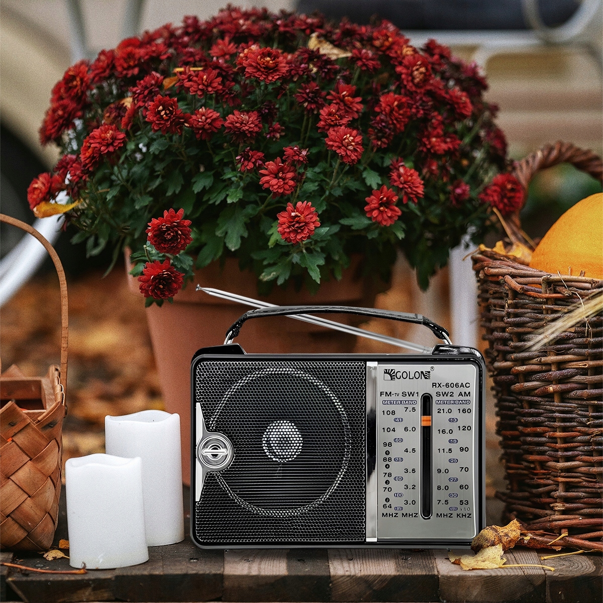 RADIO KUCHENNE PRZENOŚNE BUDOWLANE NA BATERIE 230V Funkcje brak