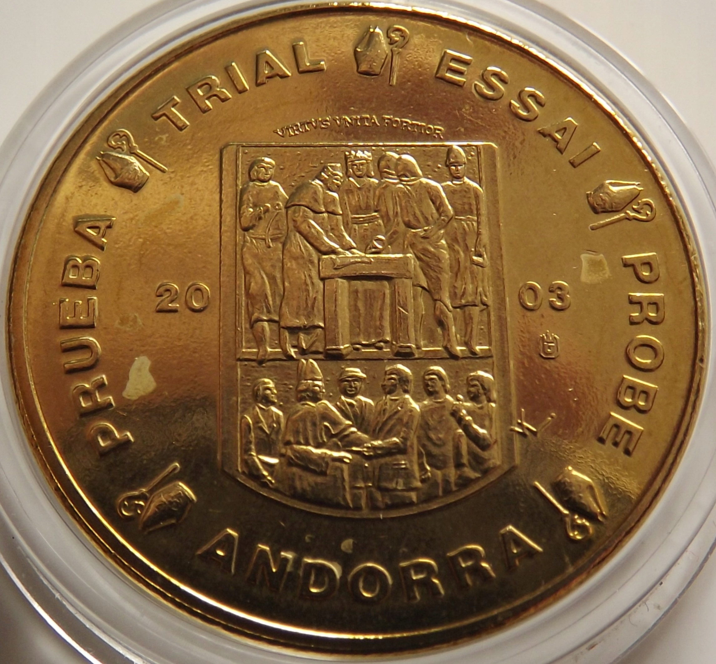 Andora 10 Euro cent Próba 2003 SPECIMEN st. UNC-