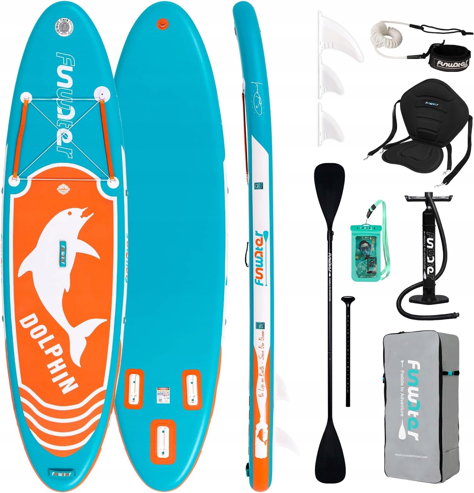 Deska Sup Nadmuchiwana 320CM Do Paddleboardingu Z Akcesoriami