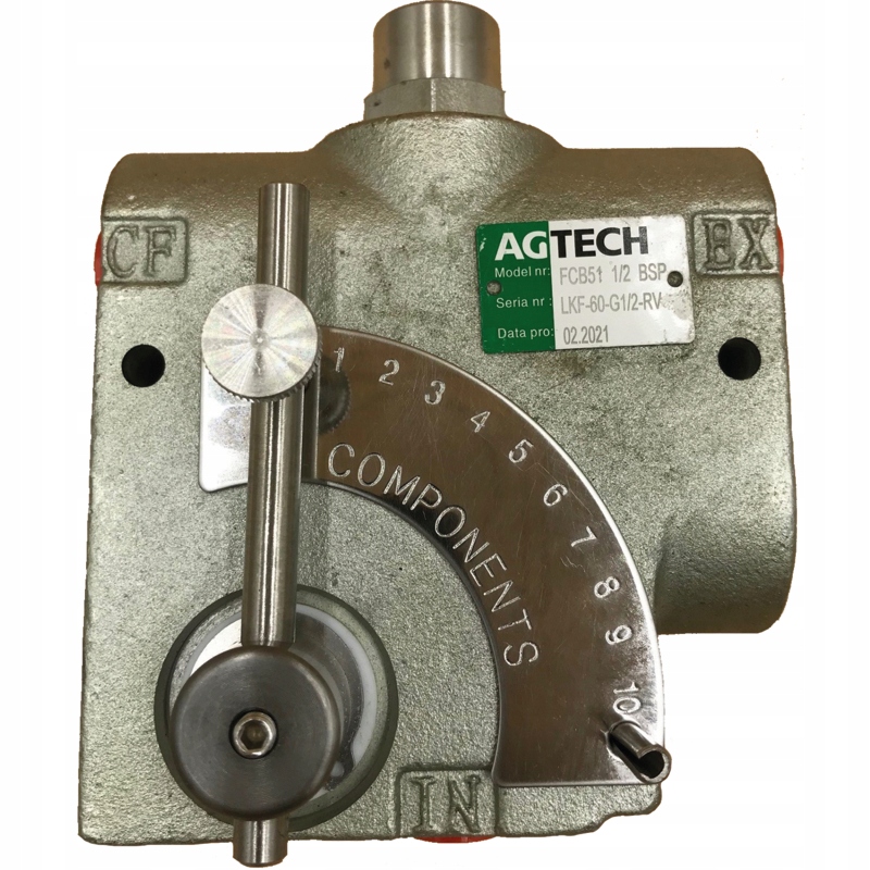 11054778 - Трехходовой регулятор потока G 3/4 114 л / мин