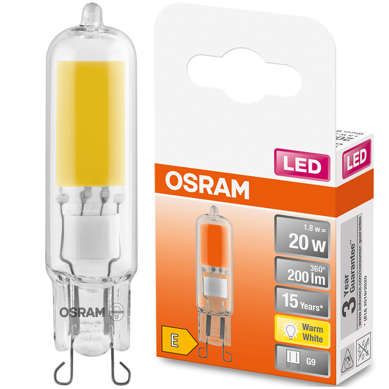 

Żarówka Led Cob G9 Kapsułka 1,8W 20W 2700K Osram