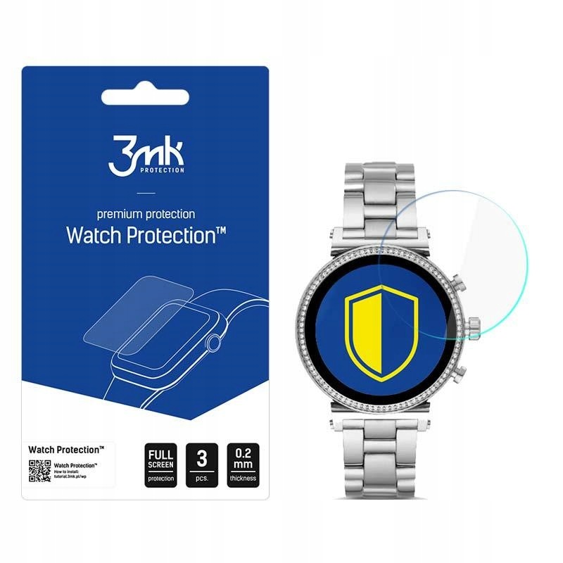 Szkło hybrydowe 3MK FlexibleGlass Watch do Michael Kors Sofie MKT5061