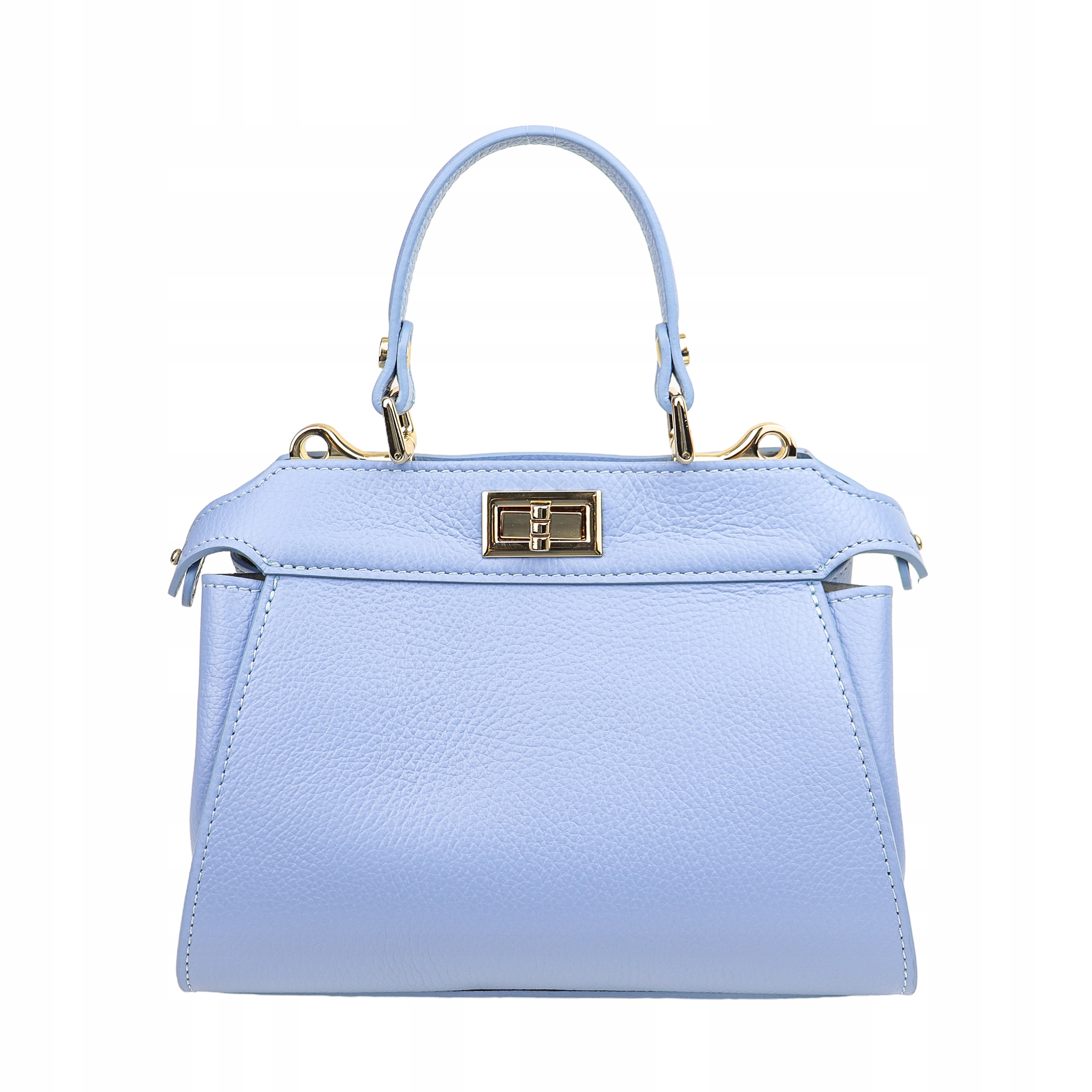 Torebka Damska, licowa skóra Judy Błękitny Stan opakowania oryginalne