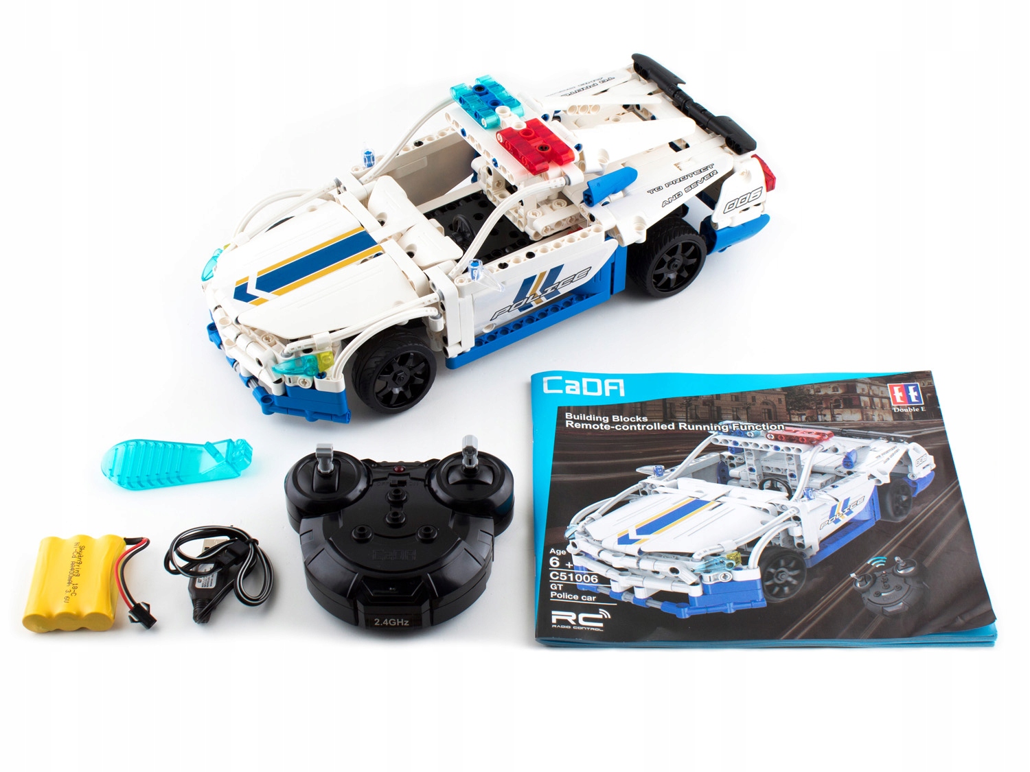 CADA KLOCKI POLICJA RADIOWÓZ OTWIERANE DRZWI PILOT Liczba elementów 430 szt.