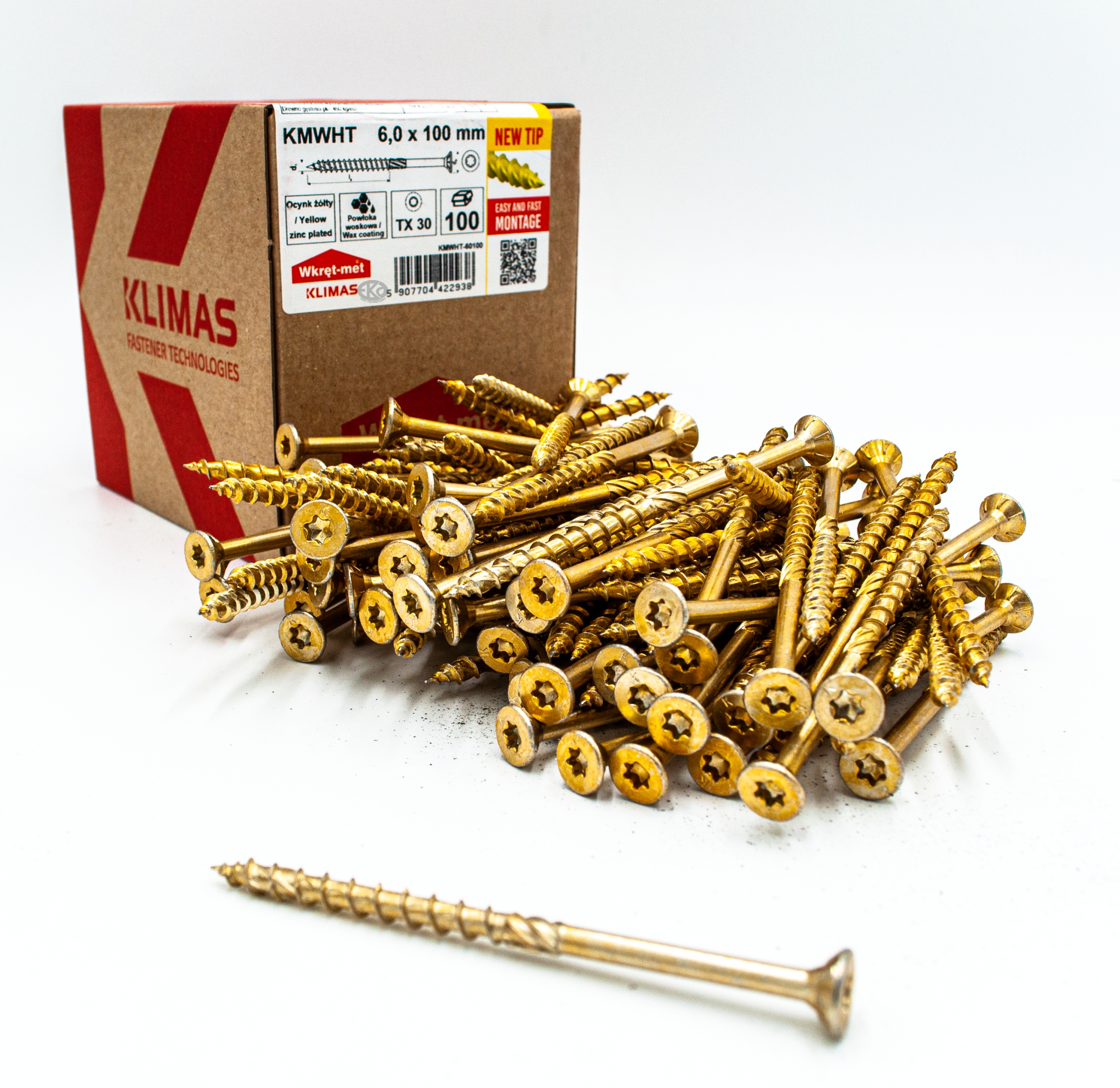 

Wkręty Ciesielskie 6X100 Torx Łeb Stożkowy 100szt
