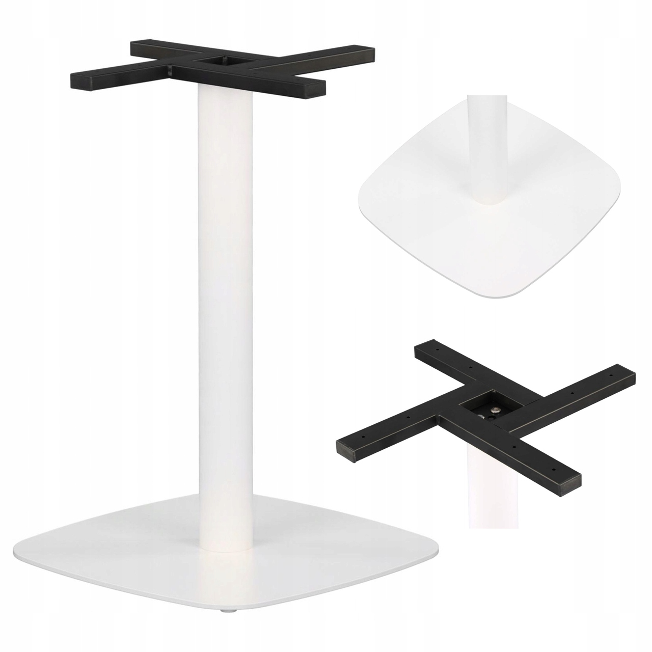 Podstavec/noha Ke Stolu SH-3050-3/W Bílá, Pro Pracovní Desku 80 CM