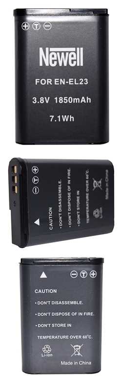 Newell зарядний пристрій + 2 батареї для NIKON COOLPIX P900 стан оригінальна упаковка