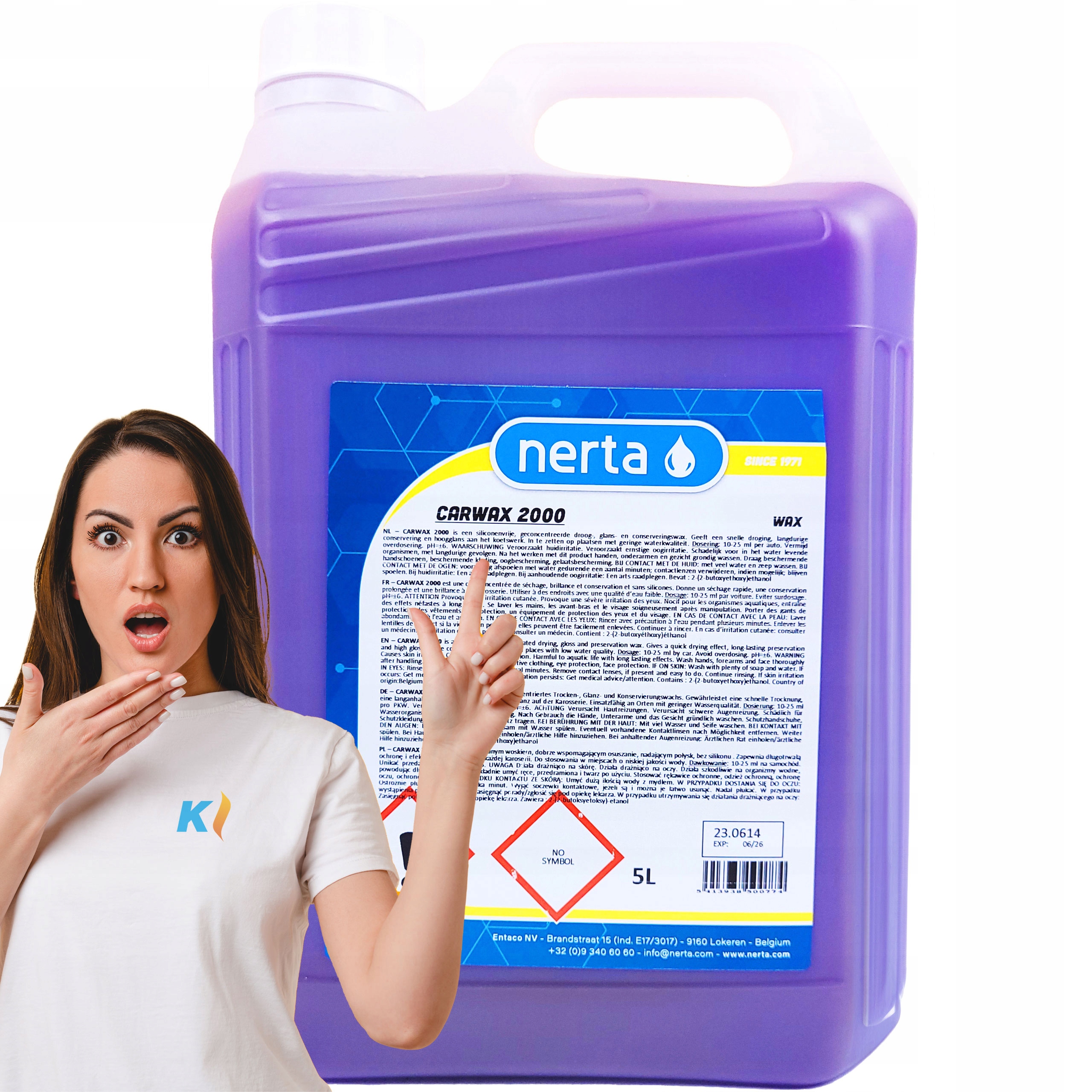 Hydrowosk Wosk samochodowy osuszacz polimerowy Nerta Carwax 2000 5L