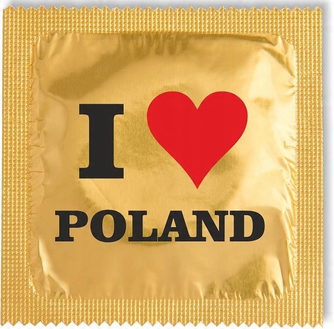 

prezerwatywa dekoracyjna I Love Poland