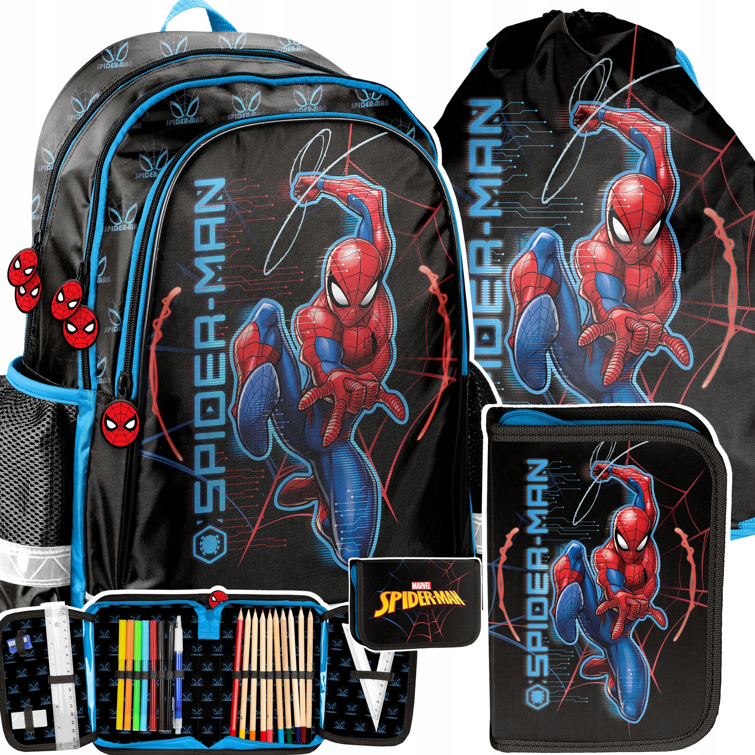 

Plecak Szkolny Zestaw Dla Chłopca Spiderman Marvel