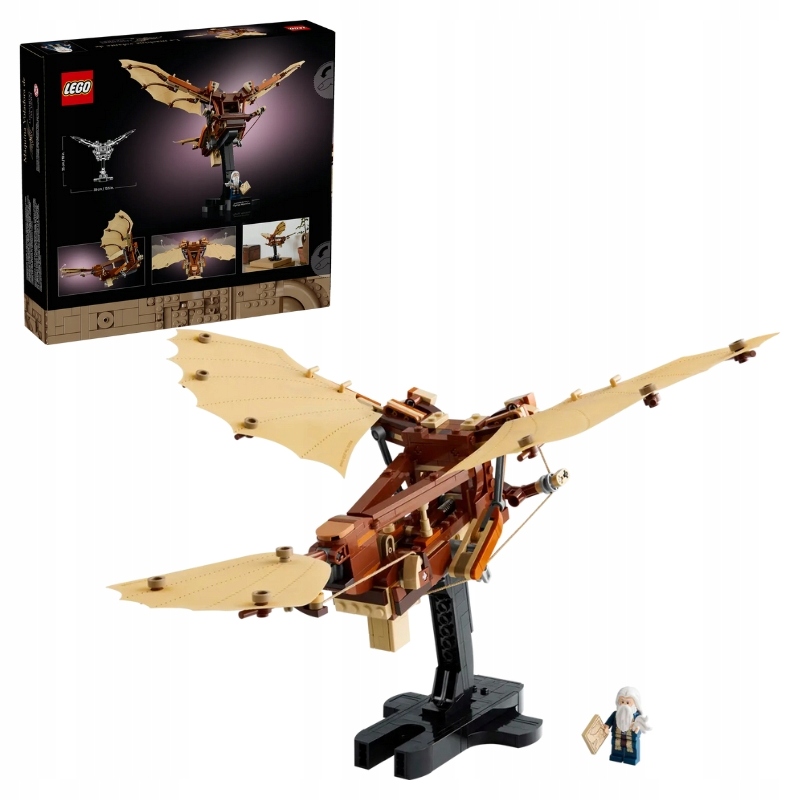 Lego Icons Létající Stroj Leonarda Da Vinci Sada Kostek Stavebnice 493 Dílků