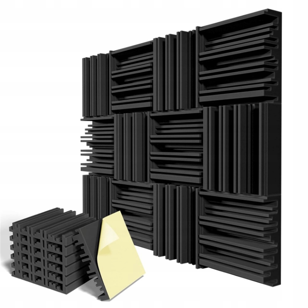 24KS Samolepicích Akustických Panelů 30X30X5 CM Pro Nahrávací Studia