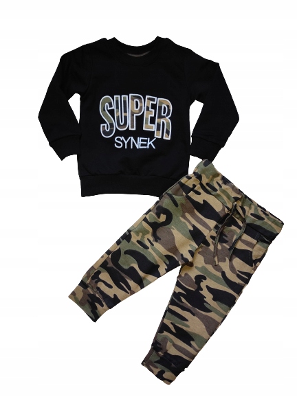 

Dres chłopięcy moro, Super Synek spodnie bluza