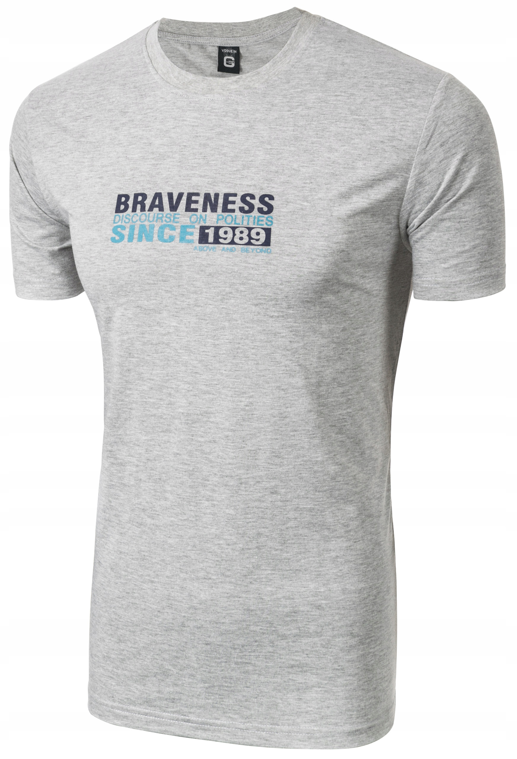 

T-shirt Koszulka Koszulki Męskie 67310 L melanż