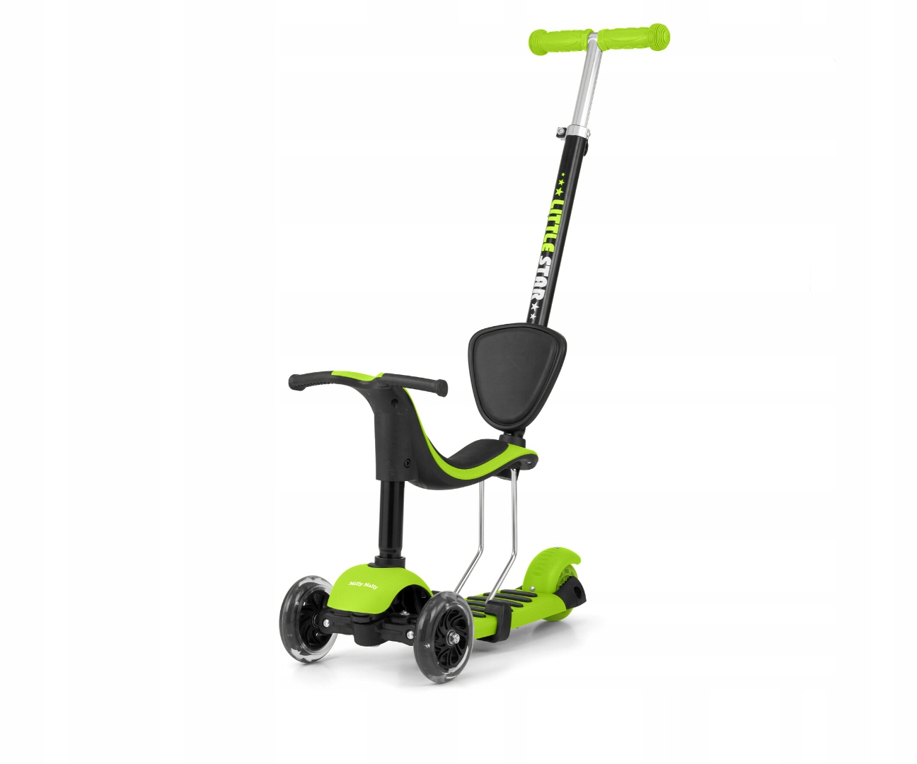 Hulajnoga Trójkołowa Scooter Little Stars Green Milly Mally