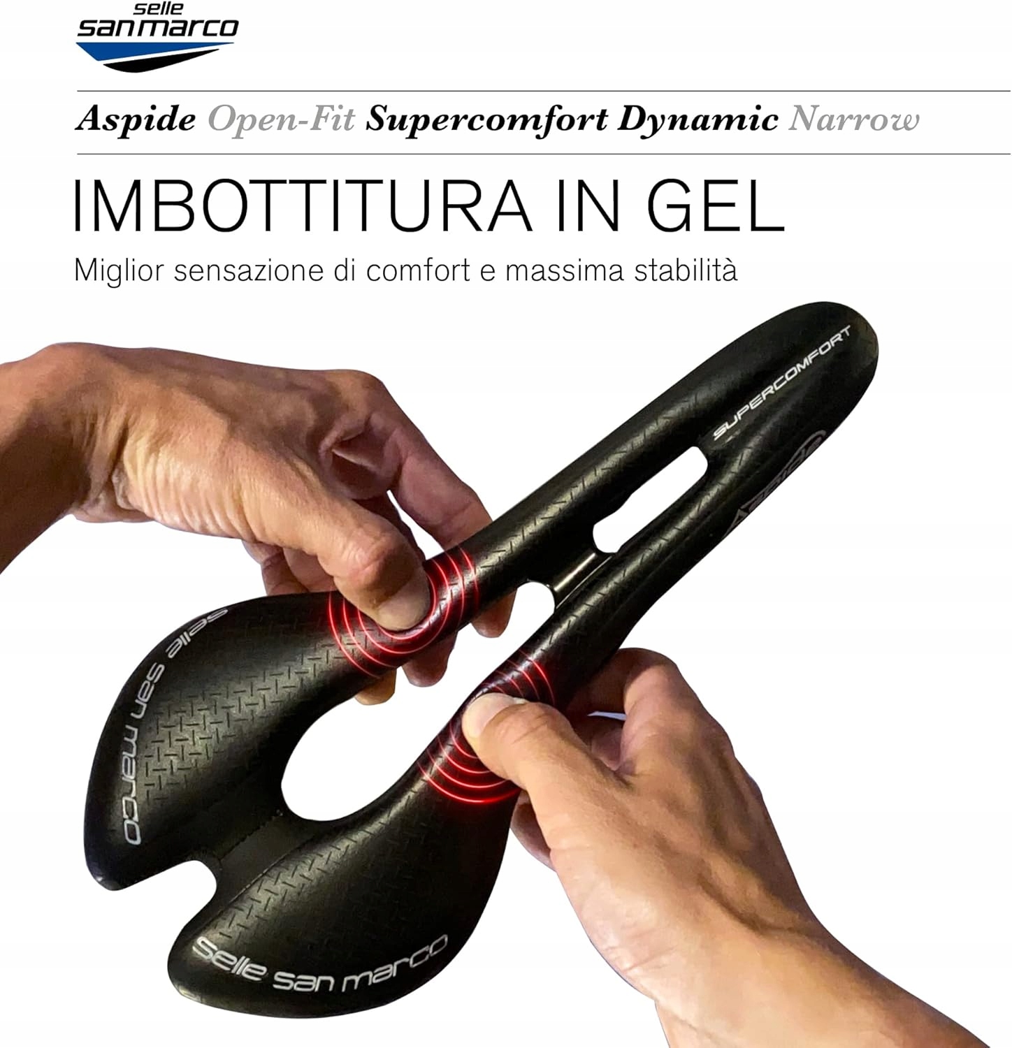 Siodełko SELLE SAN MARCO ASPIDE SUPERCOMFORT OPEN-FIT DYNAMIC WIDE Marka Selle San Marco