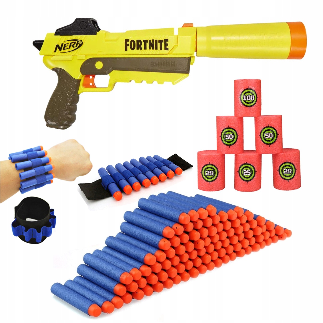 

Nerf Fortnite Sp-l dodatki Cele Opaska Strzałki
