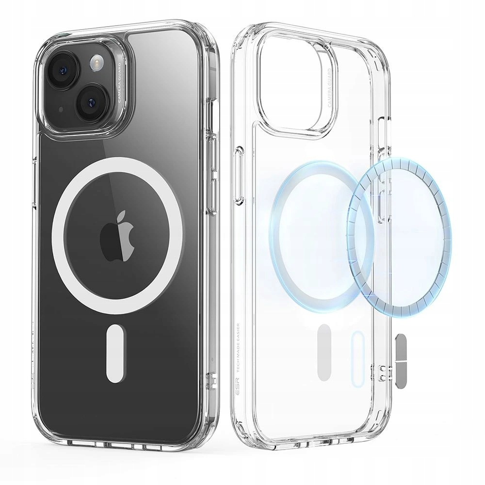 Esr Classic Hybrid HaloLock etui do iPhone 15 Plus przezroczyste