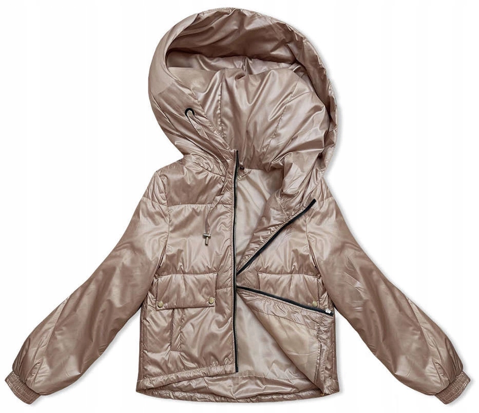 Bunda S Kapucí B8216 Béžová XL (42)