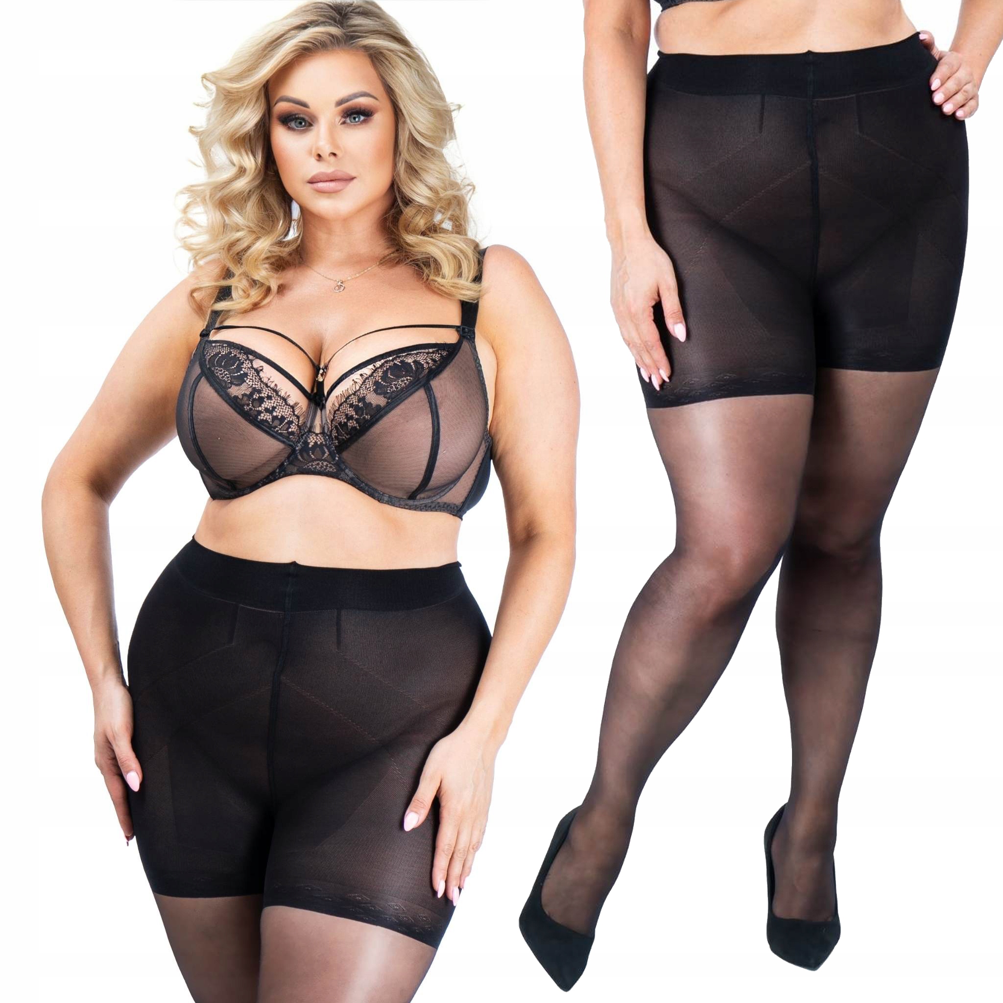 

Rajstopy Push Up wyszczuplają modelują Plus Size