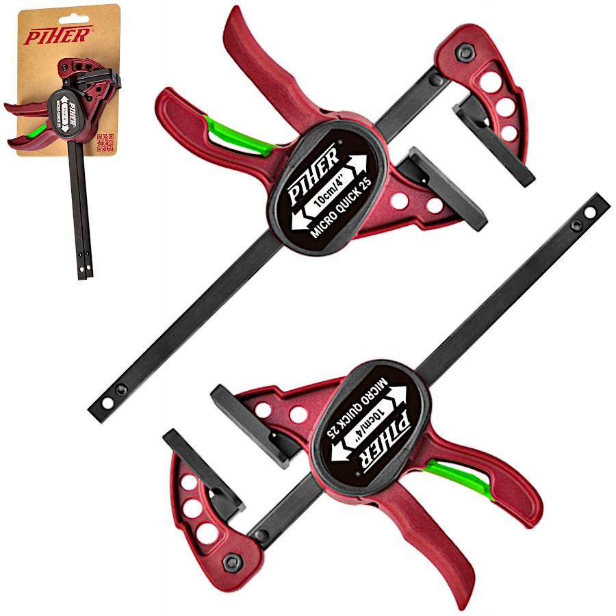 PIHER Zacisk automatyczny jednoręczny 2szt P52015