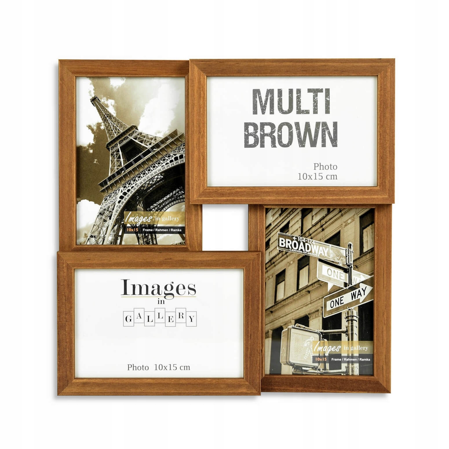 

Multiramka Foto Galeria na Zdjęcia Drewniana