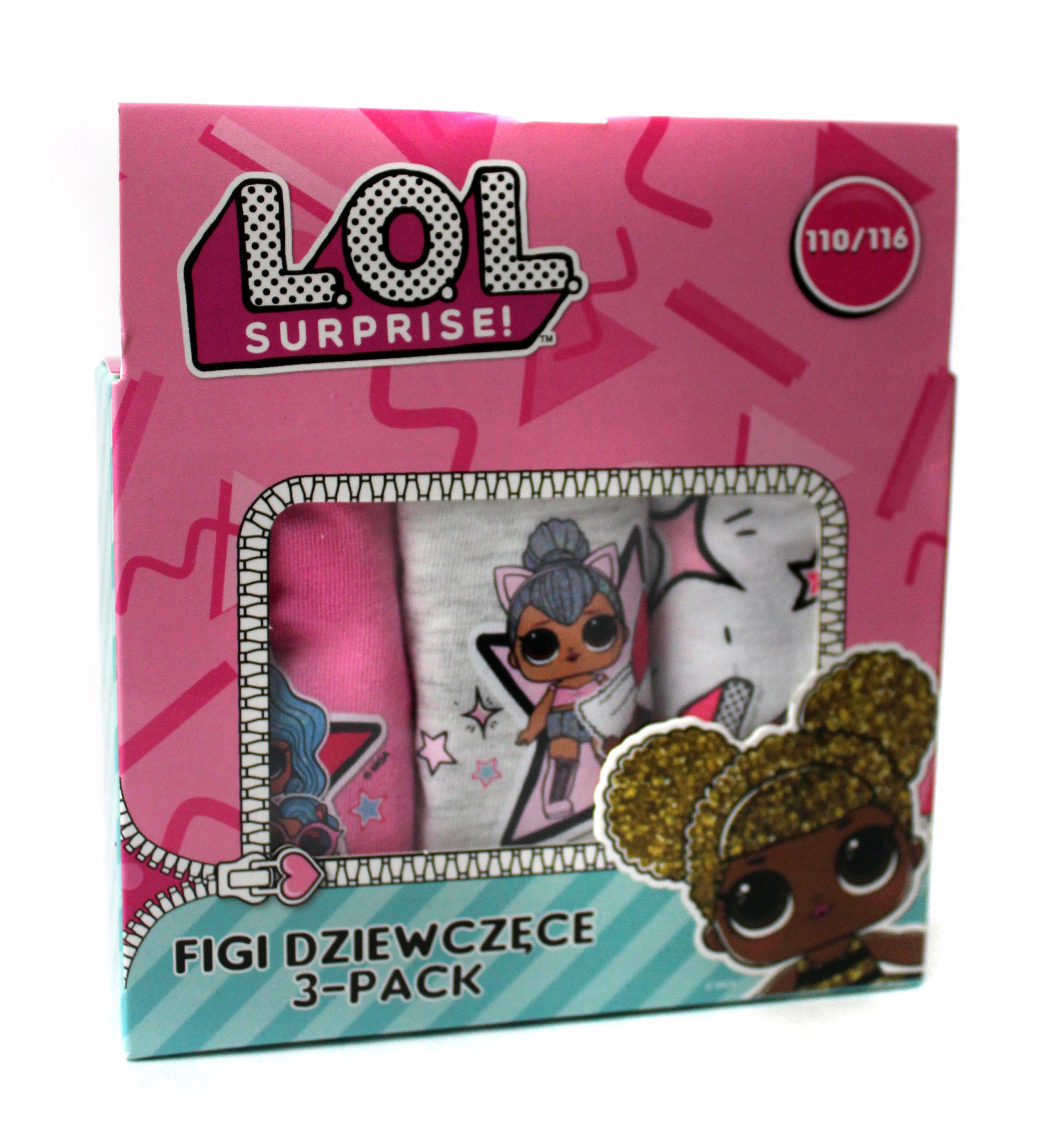 

Majtki figi L.o.l Surprise 3 -pak 110/116