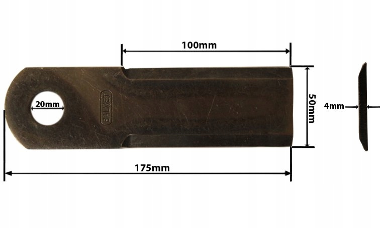 

Nóż sieczkarni ruchomy175x50x4mm Bizon Z 056 Z 058