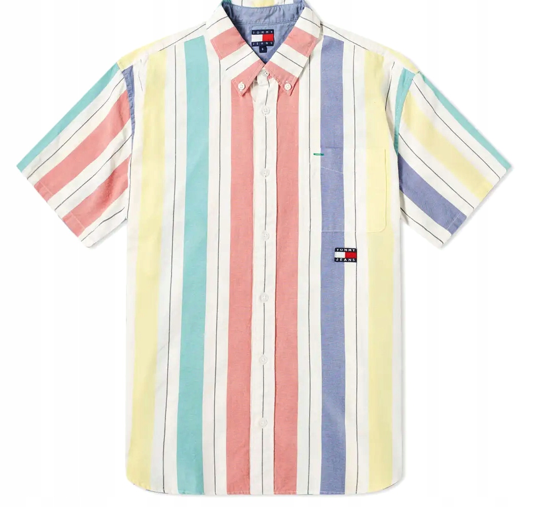 Pánská letní košile Tommy Hilfiger Jeans Summer Stripe Shirt S