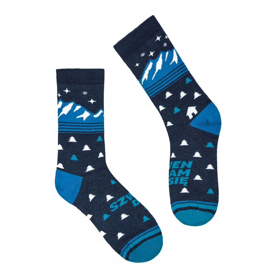 

Śmieszne wesołe skarpetki podróżnicze Góry 39-42