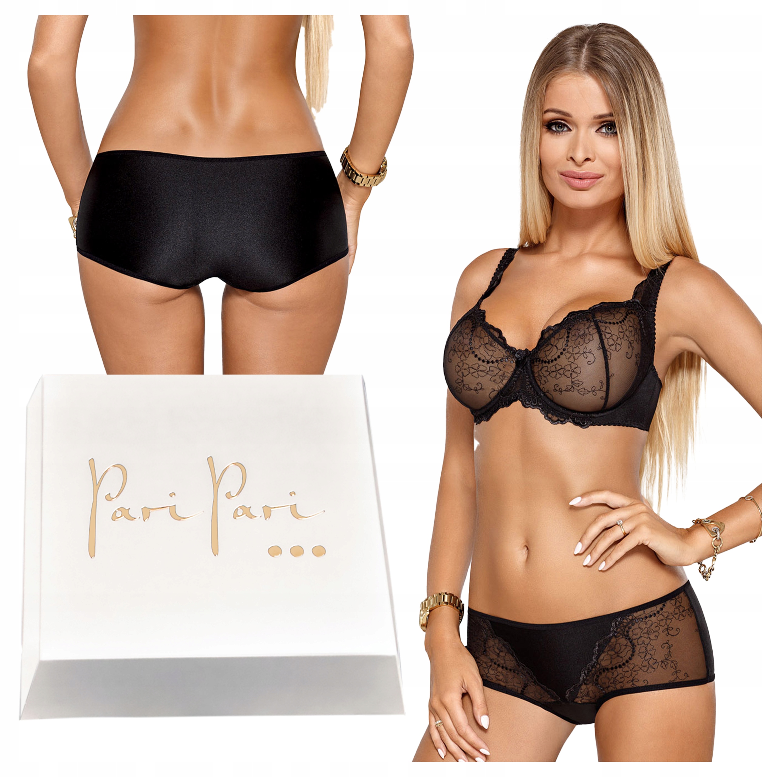 Komplet Dámské spodní prádlo Krajková podprsenka Měkká šortky Valentýn 75F